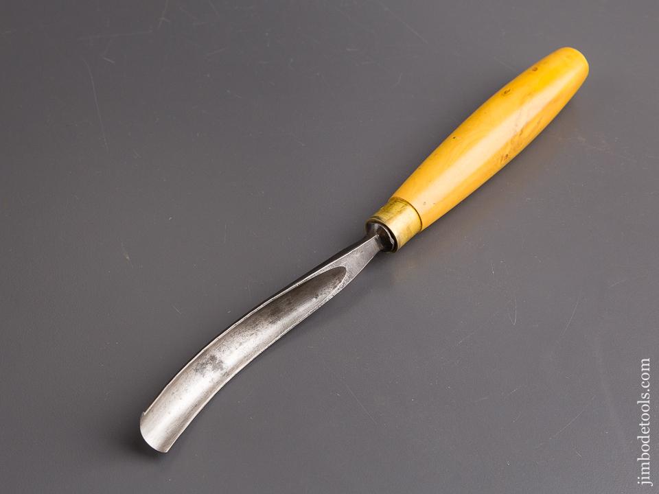 3/4 x 10 3/4 inch SARJENT No. 8 Sweep Boxwood Handled Gouge - 84419