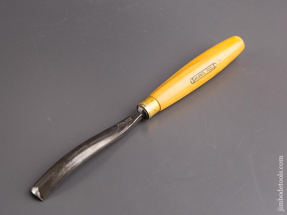 3/4 x 10 3/4 inch SARJENT No. 8 Sweep Boxwood Handled Gouge - 84419