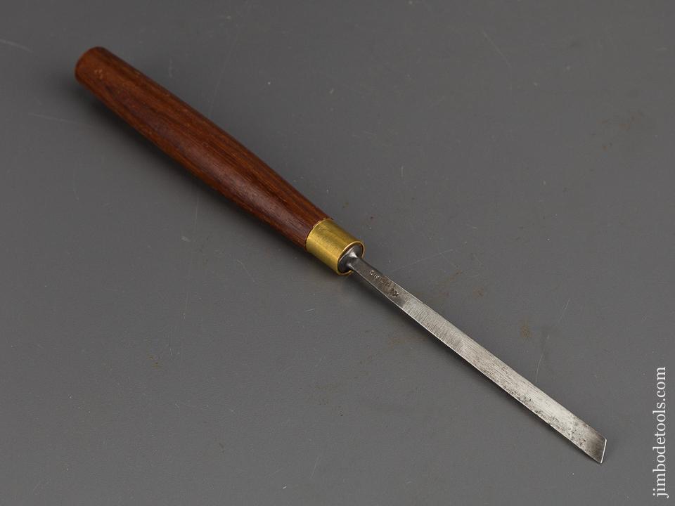 1/4 x 9 3/4 inch ADDIS Rosewood Handled Skewed Carving Chisel - 84426