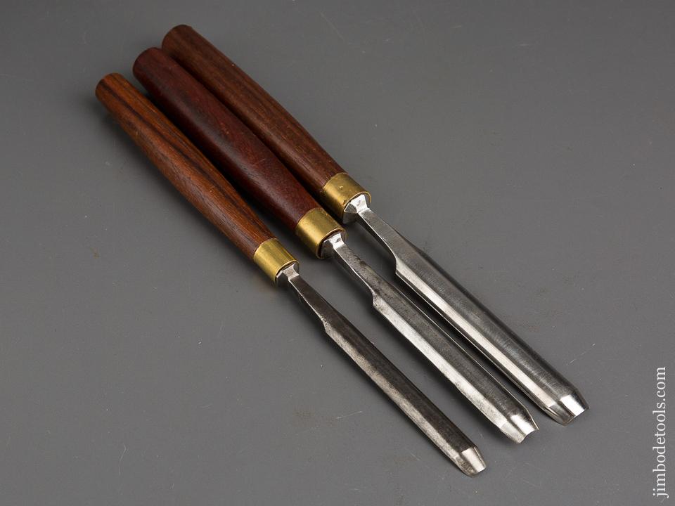 Three Rosewood Handled Gouges by BUCK BROTHERS - 84440