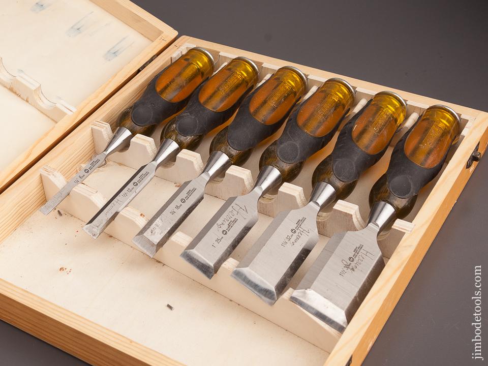 Set of Six IRWIN MARPLES Heavy Duty Chisels in Original Box - 82445