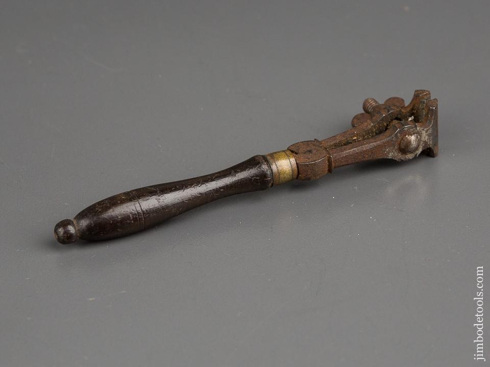Stunning! 18th Century 4 1/2 inch Rosewood Handled Hand Vise - 84464RU