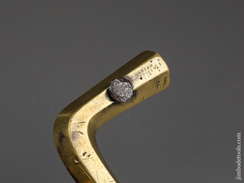 Signed HORTON SHEFFIELD Brass Brace - 84474R