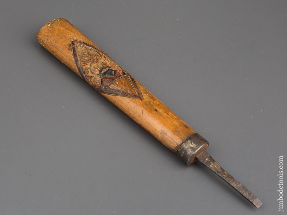 Beautiful! Hand carved Folk Art Turn Screw - 84479R