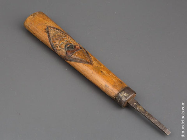 Beautiful! Hand carved Folk Art Turn Screw - 84479R