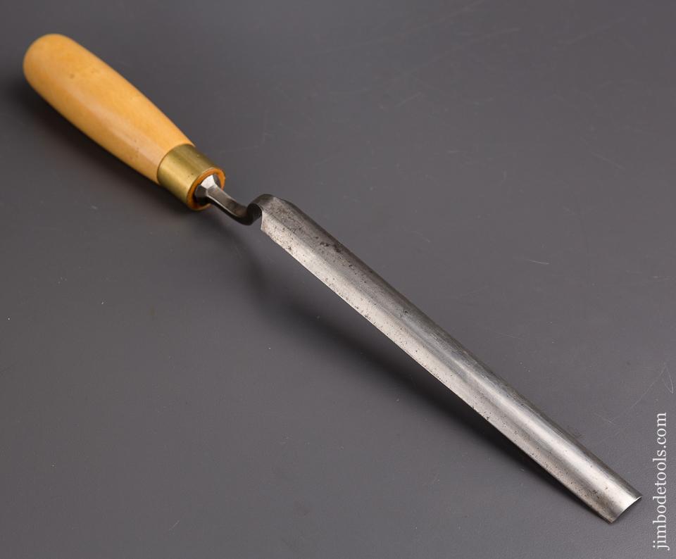 3/4 x 15 inch ROBt SORBY Boxwood Handled Crank Neck Gouge - 84503