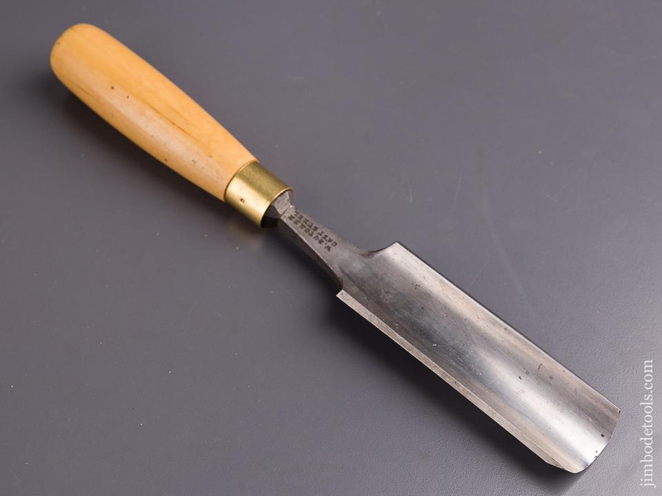 FINE 1 1/2 x 12 inch W. BUTCHER Boxwood Handled Gouge - 84506