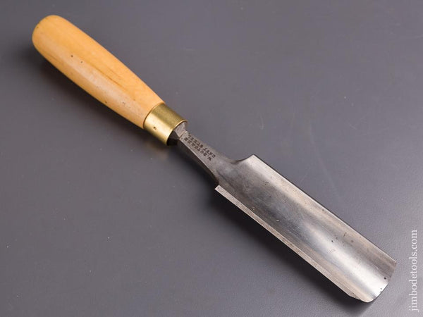 FINE 1 1/2 x 12 inch W. BUTCHER Boxwood Handled Gouge - 84506