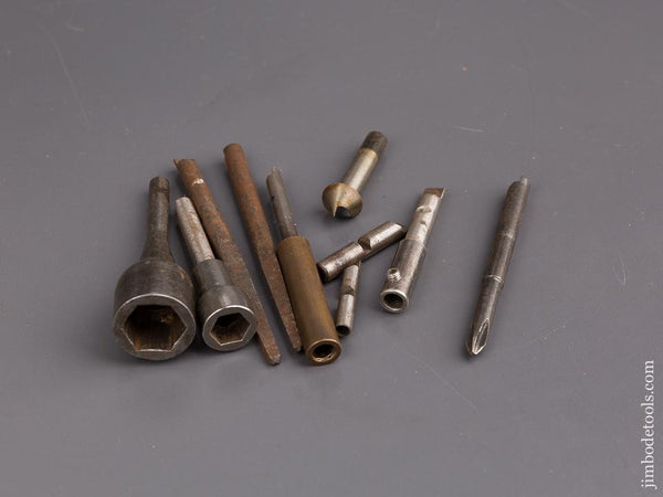 Ten Very Unusual Assorted YANKEE Screwdriver Bits - 84511