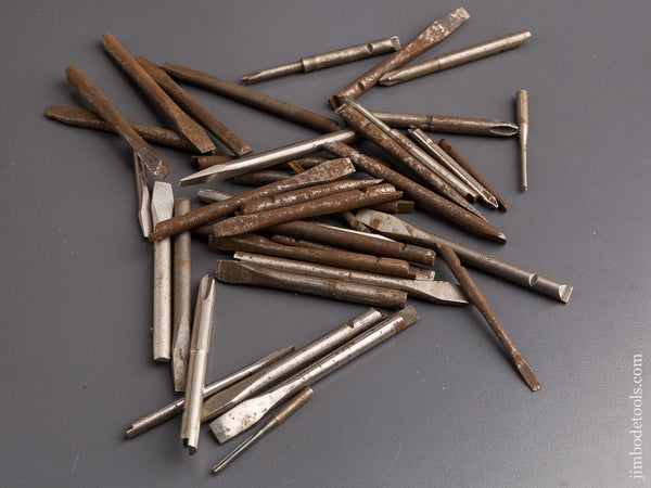 Forty Assorted YANKEE Screwdriver and Drill Bits - 84513