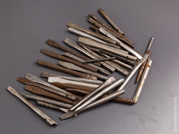 Forty Assorted YANKEE Screwdriver and Drill Bits - 84521