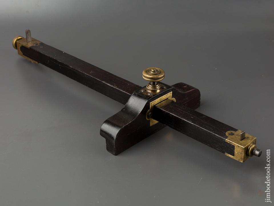 Stunning Rosewood Panel Slitting Gauge GOOD+ - 84524U