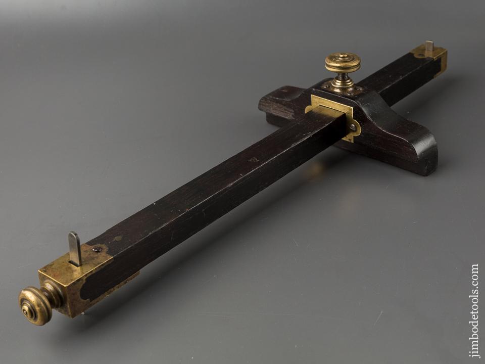 Stunning Rosewood Panel Slitting Gauge GOOD+ - 84524U