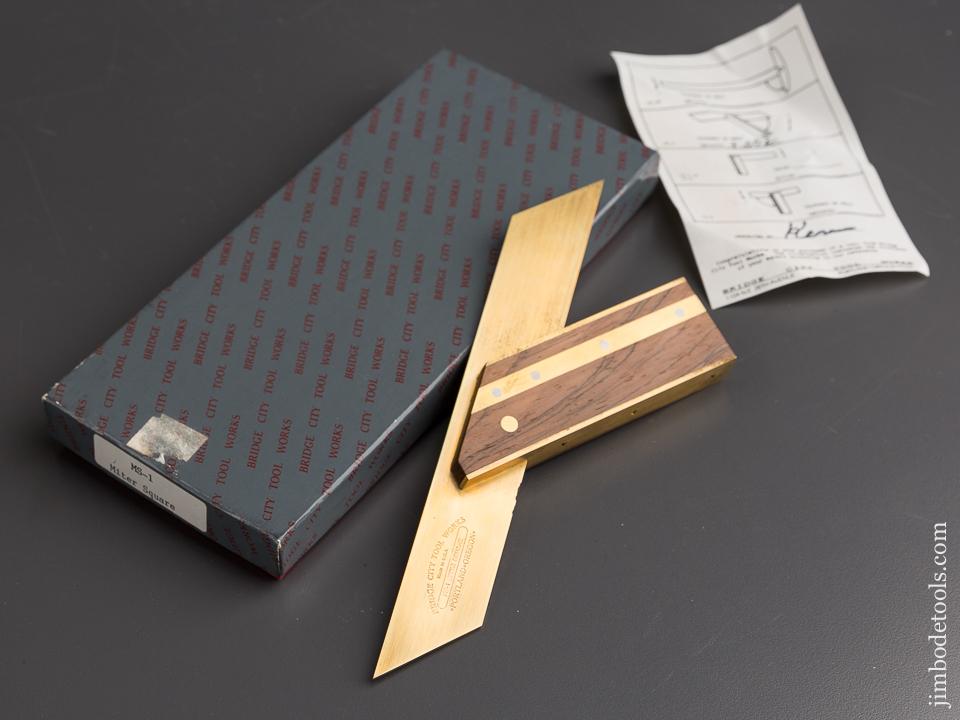 Rosewood BRIDGE CITY TOOL WORKS MS-1 Miter Square in Original Box - 84533