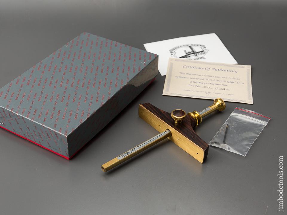 1991 BRIDGE CITY TOOL WORKS DG-2 Depth Gauge in Original Box - 84550