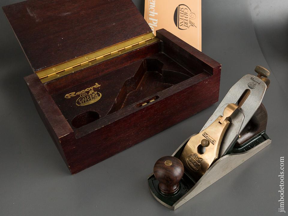 RECORD CALVERT STEVENS No. 88 Heavy Smooth Plane USED ONCE! in Original Wooden Box - 84560