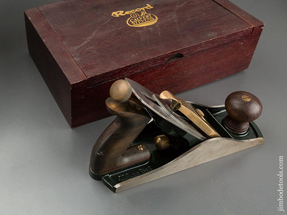 RECORD CALVERT STEVENS No. 88 Heavy Smooth Plane USED ONCE! in Original Wooden Box - 84560