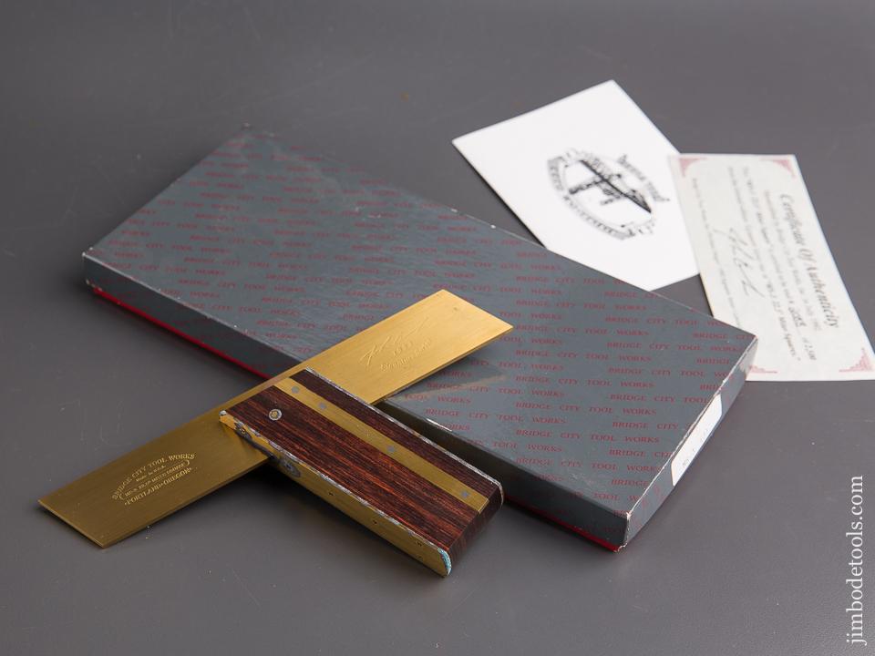 BRIDGE CITY TOOL WORKS MS-3 Miter Square 22.5 Degrees in Original Box = 84591