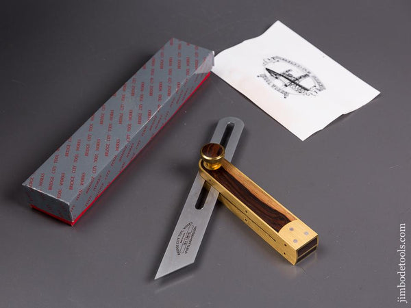 RARE Rosewood BRIDGE CITY TOOL WORKS TB-2 T Bevel in Original Box - 84596