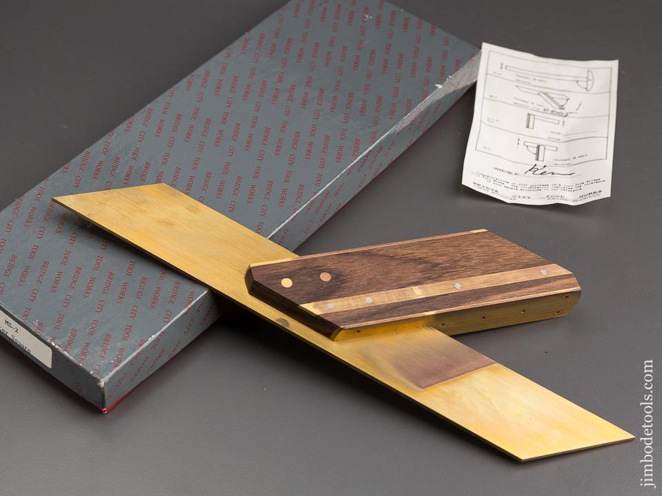 BRIDGE CITY TOOL WORKS MS-2 Miter Square in Original Box = 84601