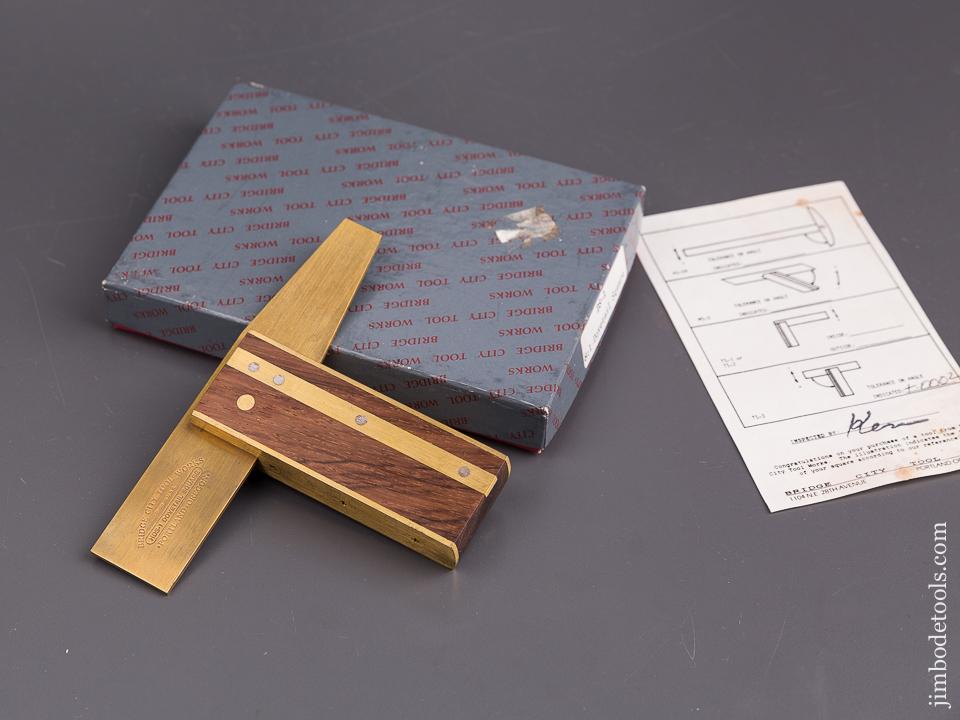 BRIDGE CITY TOOL WORKS DS-1 Rosewood Dovetail Square MINT in Original Box - 84611