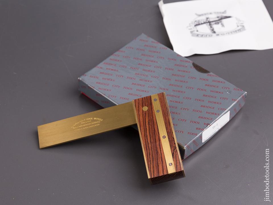 Rosewood BRIDGE CITY TOOL WORKS TS-1 Try Square MINT in Original Box - 84613
