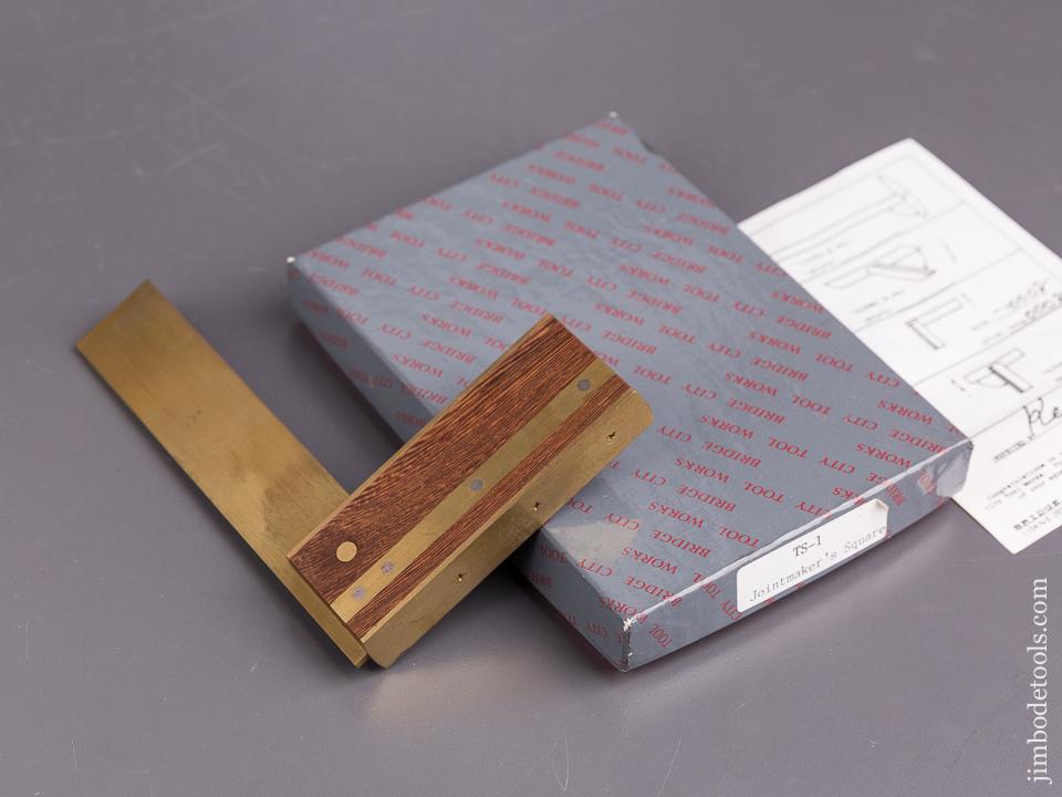 BRIDGE CITY TOOL WORKS TS-1 Rosewood Jointmaker's Square in Original Box - 84617