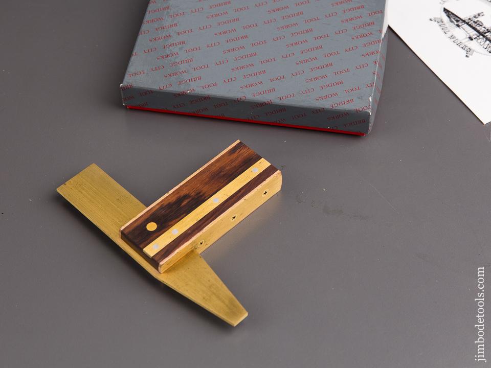 BRIDGE CITY TOOL WORKS HDS-2 Rosewood & Brass Dovetail Square in Original Box - 84619