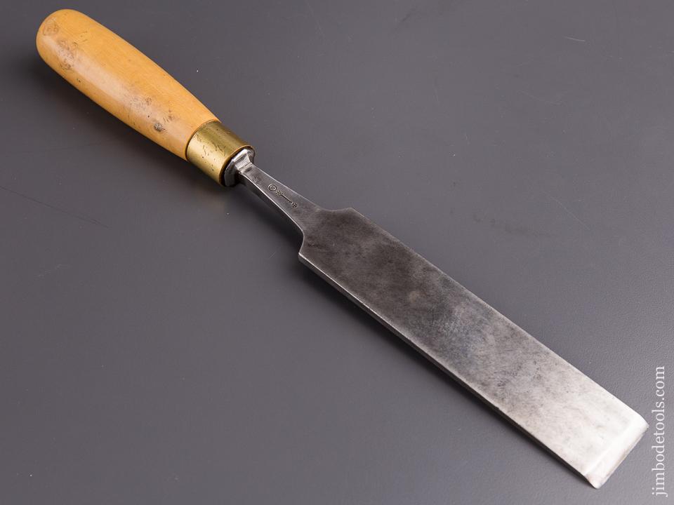 1 1/2 x 14 inch W. BUTCHER Boxwood Handled Tang Chisel - 84620