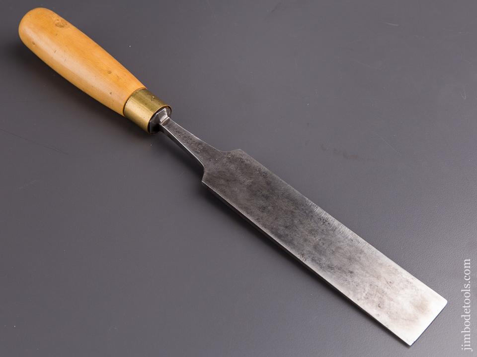 1 1/2 x 14 inch W. BUTCHER Boxwood Handled Tang Chisel - 84620