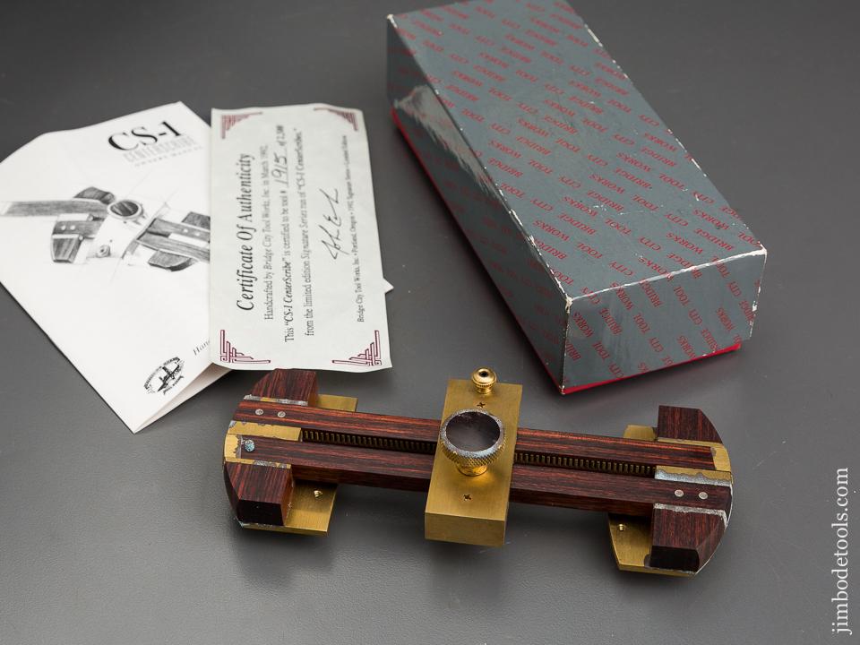 1992 BRIDGE CITY TOOL WORKS CS-1 Center Scribe in Original Box - 84621