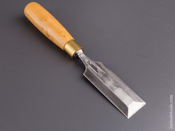 1 1/2 x 10 1/2 inch THOS. IBBOTSON Boxwood Handled Tang Chisel - 84622