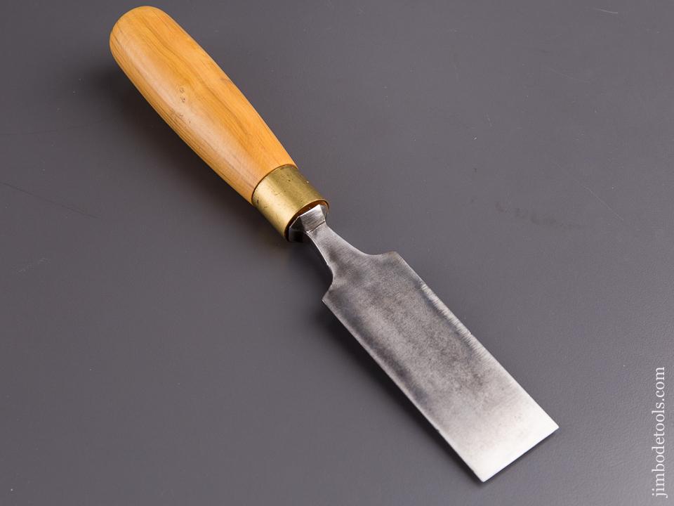 1 1/2 x 10 1/2 inch THOS. IBBOTSON Boxwood Handled Tang Chisel - 84622