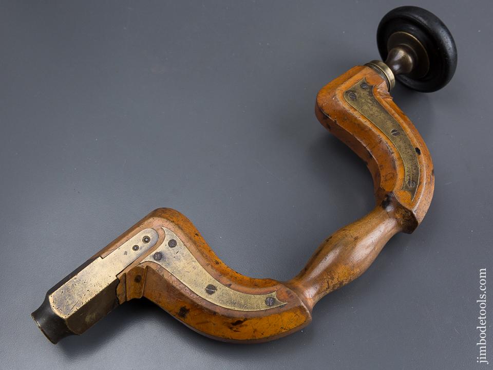 RARE Solid Boxwood English Plated Brace by HOLTZAPFFEL - 84633