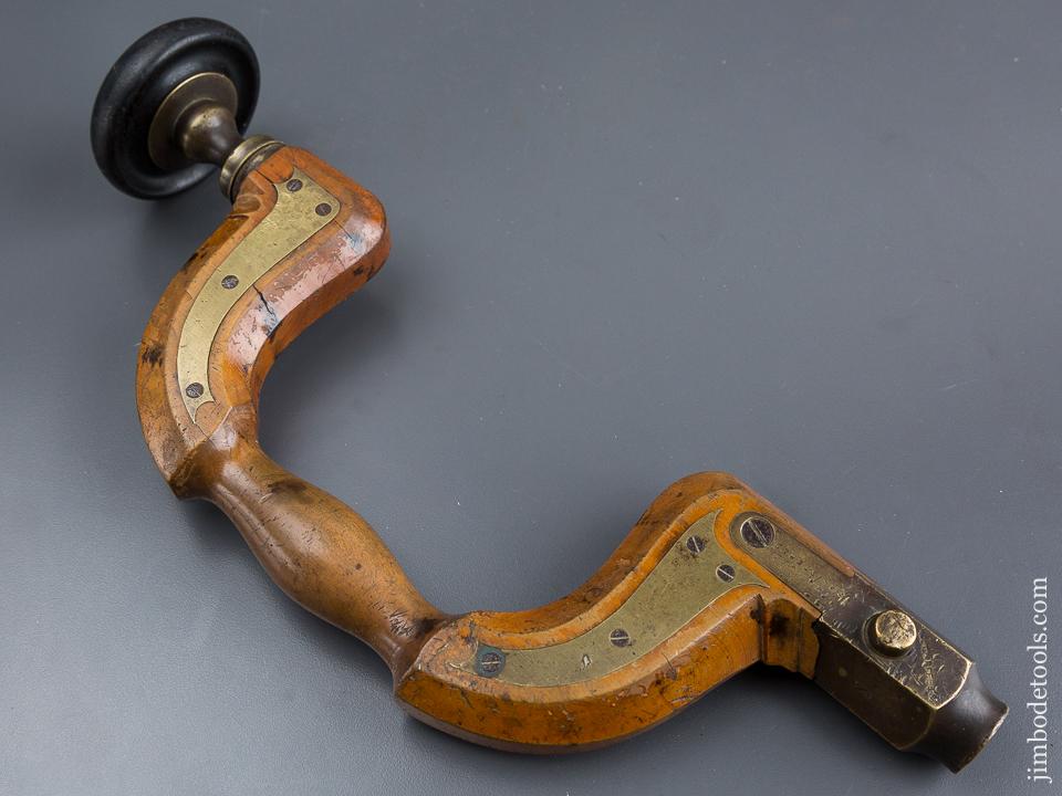 RARE Solid Boxwood English Plated Brace by HOLTZAPFFEL - 84633