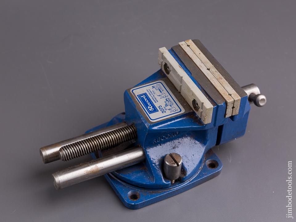 RECORD Top of the Line! No. 2075 Reversible Bench Vise with Swivel Base and Decal - 84635