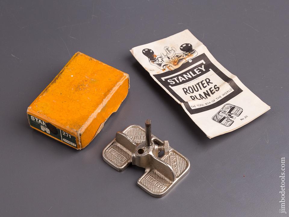 STANLEY No. 271 Miniature Router Plane MINT in Original Box - 84637