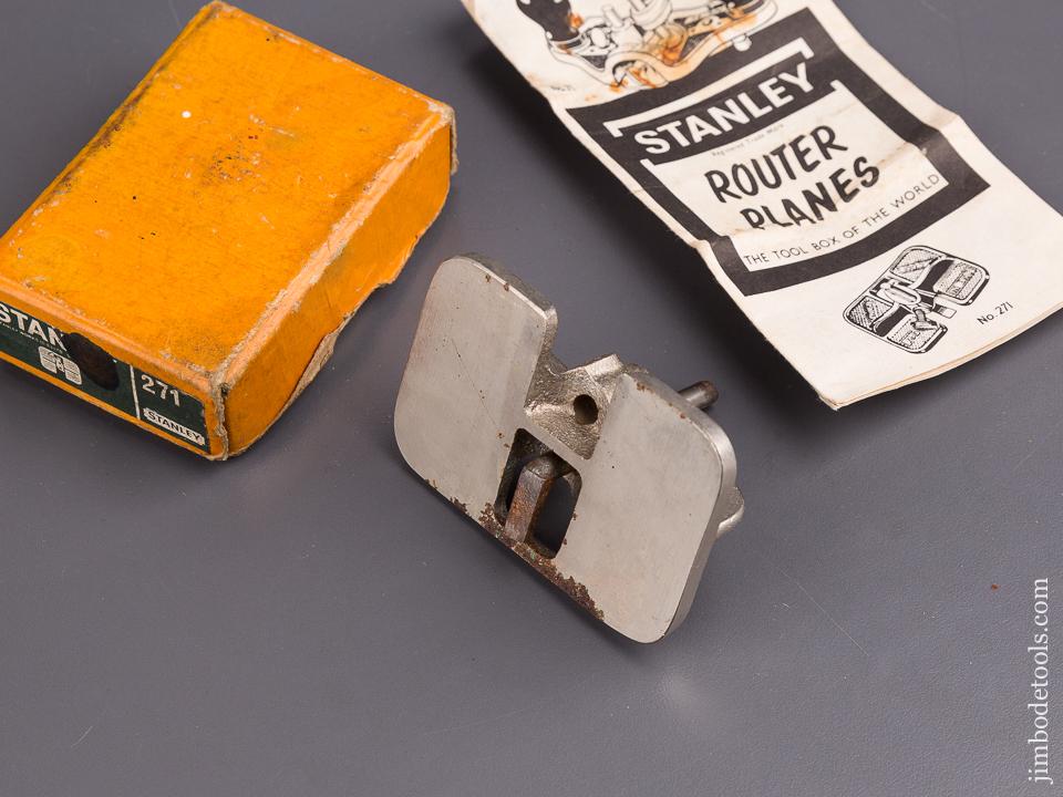 STANLEY No. 271 Miniature Router Plane MINT in Original Box - 84637