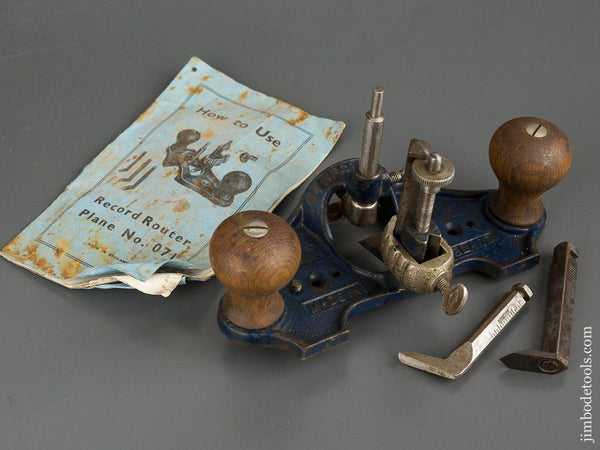 100% Complete! RECORD No. 071 Router Plane - 84674