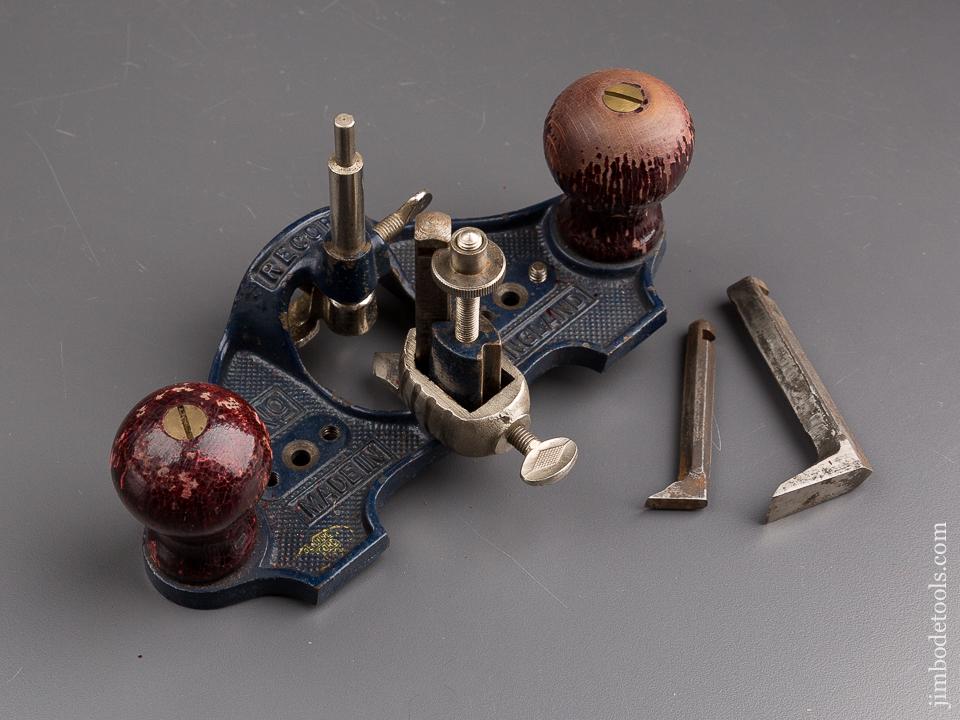 RECORD No. 071 Router Plane 100% COMPLETE with ALL Three Cutters and Fence - 84686
