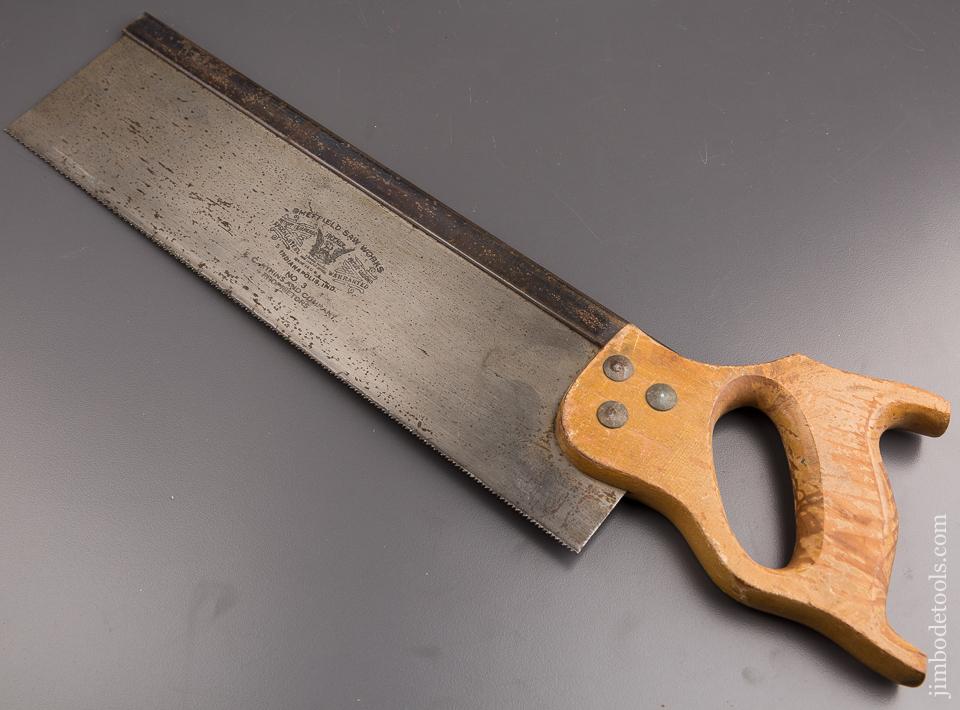 14 point 14 inch Crosscut ATKINS No. 3 Back Saw NEW OLD STOCK - 84693