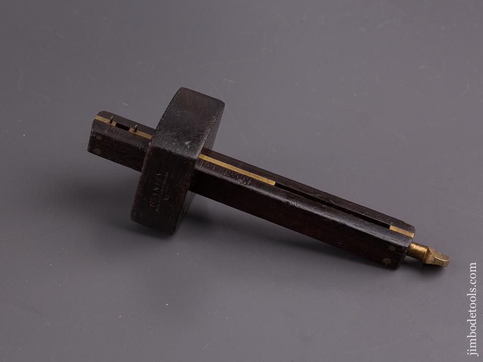 7 1/2 inch STANLEY No. 77 Rosewood & Brass Mortise Gauge - 84749