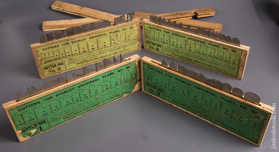 STANLEY No. 55 Combination Plane 100% COMPLETE Type 12 circa 1915-20 in Original Box -  84772