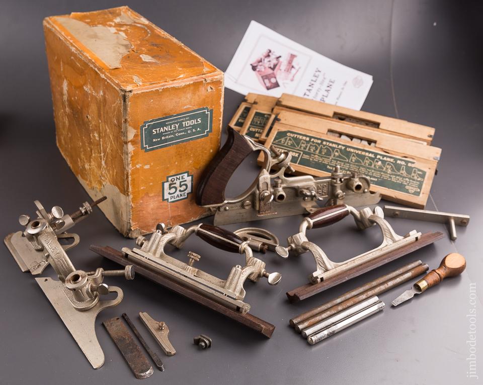 STANLEY No. 55 Combination Plane 100% COMPLETE in Original Box SWEETHEART -  84774