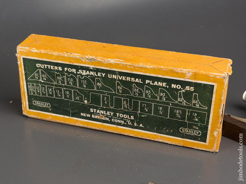 Extra Fine STANLEY No. 55 Combination Plane 100% COMPLETE in Original Box - 84780