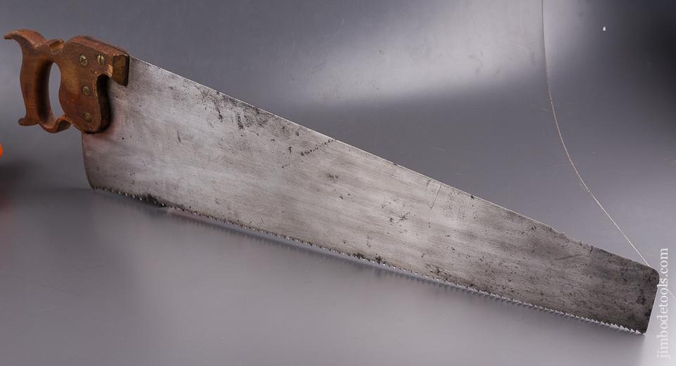 5 1/2 point 26 inch Rip MACOMBER BIGELOW & DOWSE Boston, MA No. 7 Hand Saw - 84799
