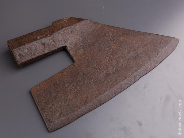 Great 13 inch Goose Wing Axe Marked JB - 84840