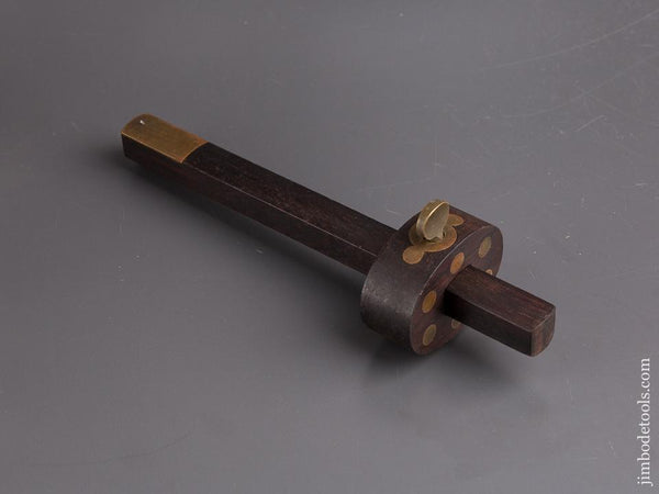 FINE Nine inch Rosewood & Brass Marking Gauge - 84856