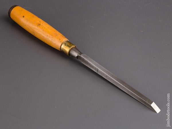 FINE 1/4 x 12 inch PALM TREE Boxwood Handled Mortise Chisel - 84863
