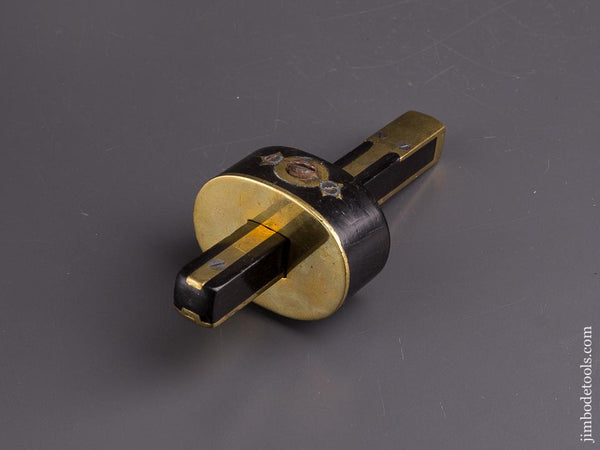 6 1/2 inch Ebony and Brass Mortise Gauge - 84875